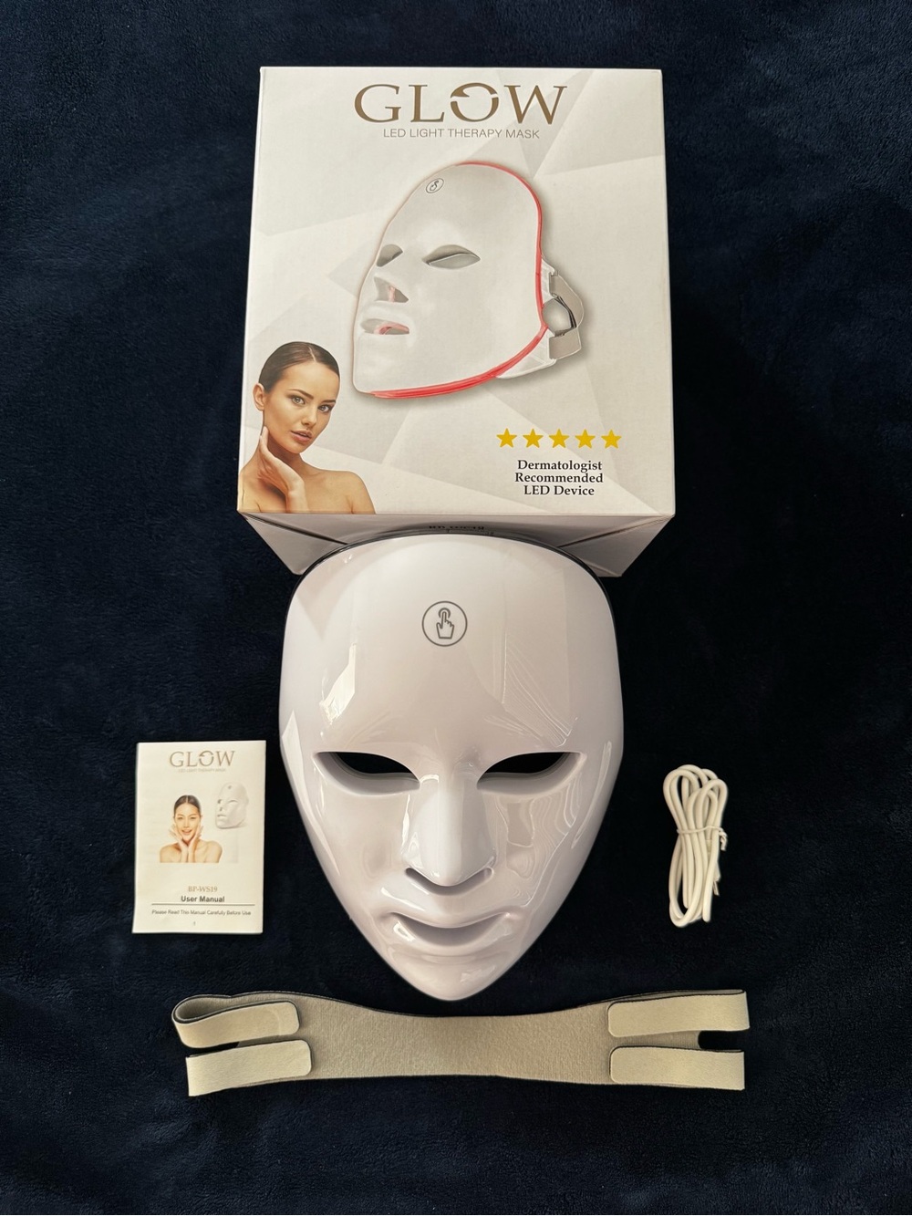 GLOW LED Light Therapy Mask - White